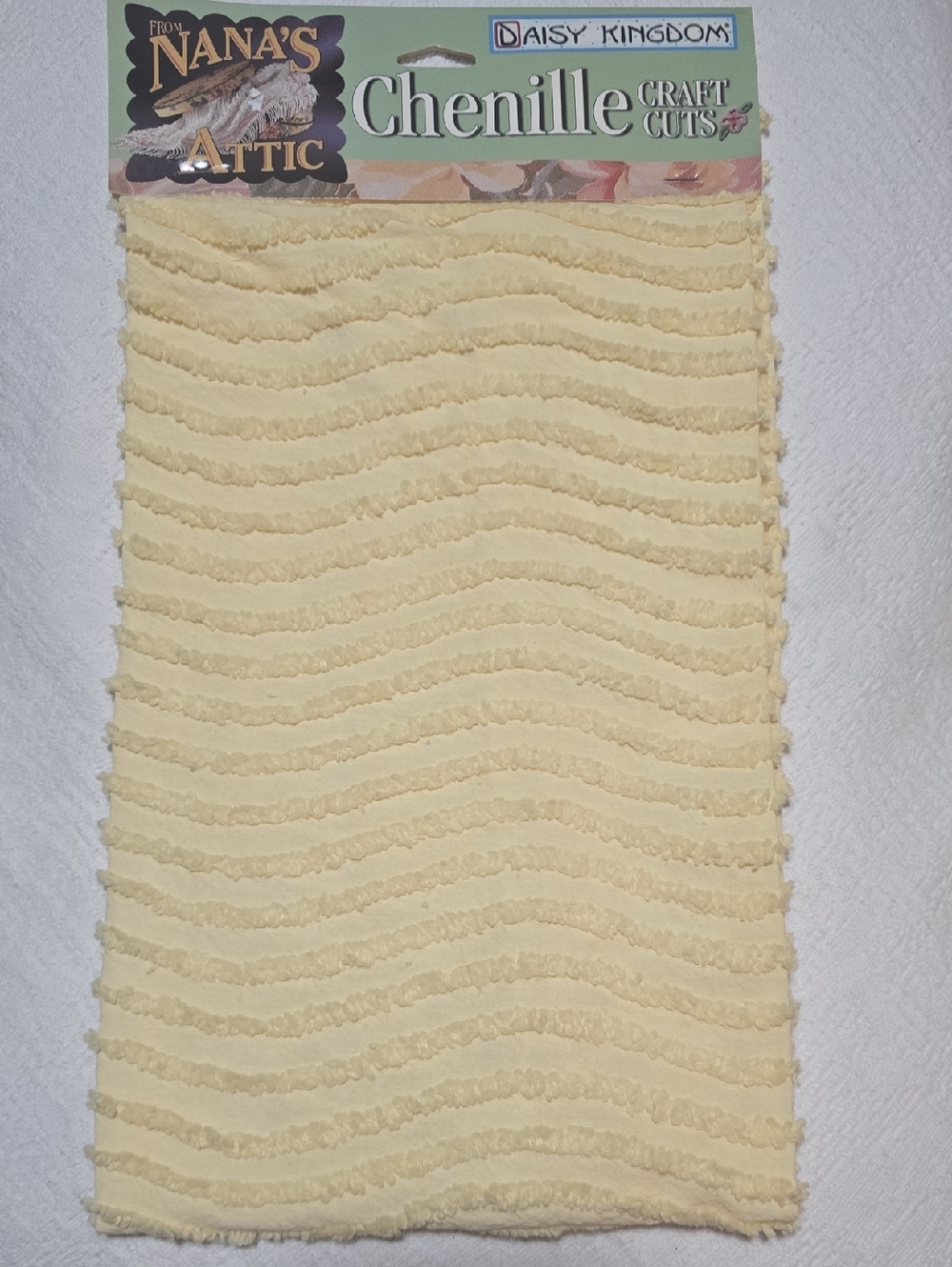 Daisy Kingdom Chenille Craft Cuts - Cream Home Art Fabric